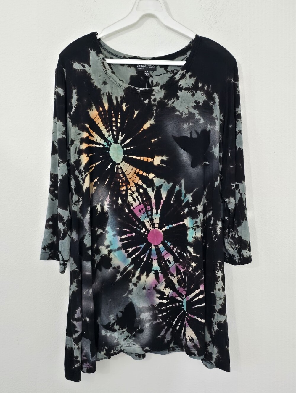 Greater Good Tie Dye Tunic Top S/M